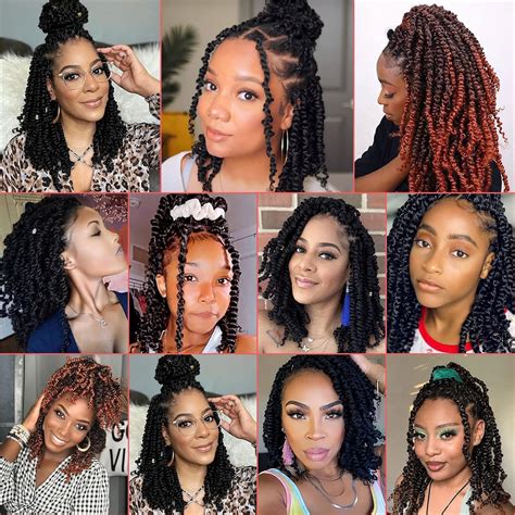 Buy Leeven 10 Inch Pre Twisted Passion Twist Crochet Braids Hair For