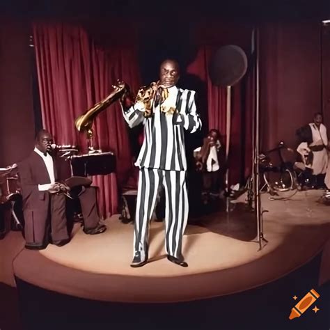 Realistic Photo Of African American Man Playing Trumpet On Stage On Craiyon