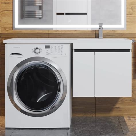 Тумба с раковиной Uperwood Magenta 50 R подвесная, под стиральную ...