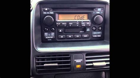 How To Reset Honda Crv Radio