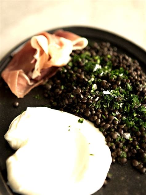 Black Beluga Lentils with Prosciutto + Yogurt – Quintin Snyder