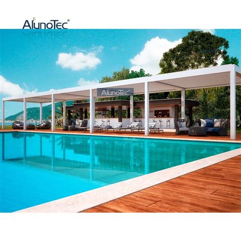 AlunoTec Luxury Pergolas Roof Patio Outdoor Canopy Awning Pergola