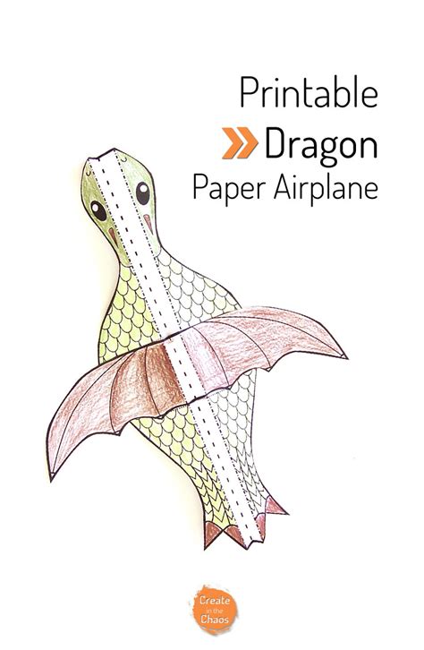 Printable Flying Dragon Craft - Create in the Chaos