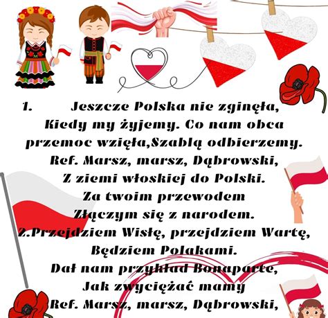 Hymn Polski Wi To Majowe Nauka Hymnu Xl Z Oty Nauczyciel