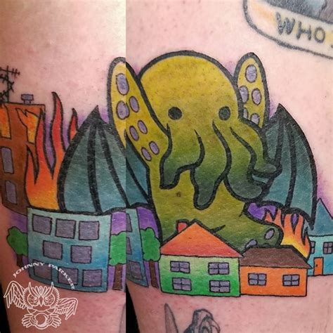 johnnyparker:baby-cthulhu-cthulhu-cute-color-tattoo-monster