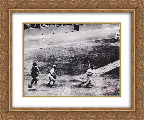 Babe Ruth Th Home Run X Matted X Gold Ornate Framed Art Print Walmart Business