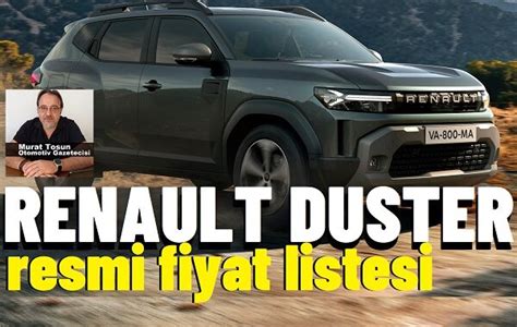 Yeni Renault Duster Fiyatlar Yeni Duster Fiyat 2024 Duster Fiyat