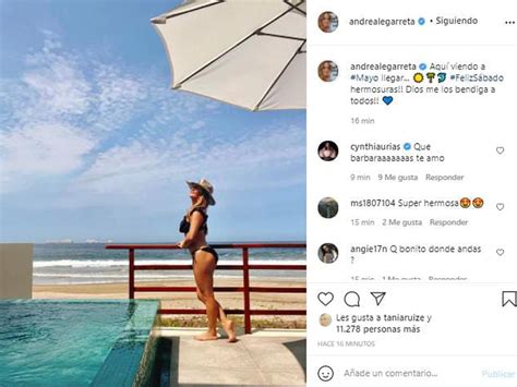 Andrea Legarreta celebró el inicio del mes en bikini y en la playa Aquí viendo a Mayo llegar