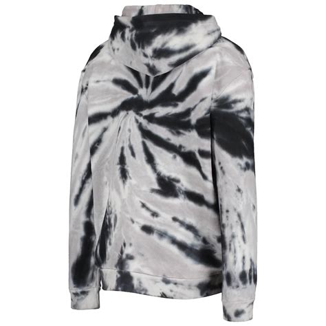 Youth Las Vegas Raiders Black Team Tie Dye Pullover Hoodie