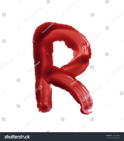 Blood Fonts Written Bloody Fingers Letter Stock Photo 118752898