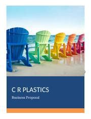 Docx C R Plastics Business Proposal Executive Summary Marks On