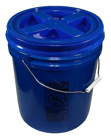 Blue Gallon Mil Bucket With Gamma Seal Lid Blue Amazon In