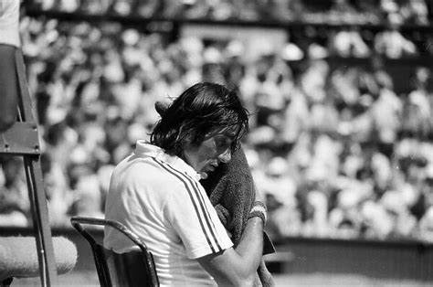 Wimbledon 1976. Ilie Nastase against Ramirez. 1st July 1976