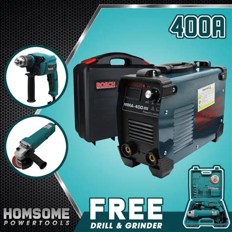 Powerful MMA 400 Welding Machine 2in1 MK HP1530 Drill 9523B Grinder