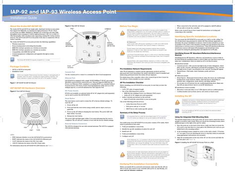 Aruba Networks Ap Sdr Aruba Wireless Access Point User Manual