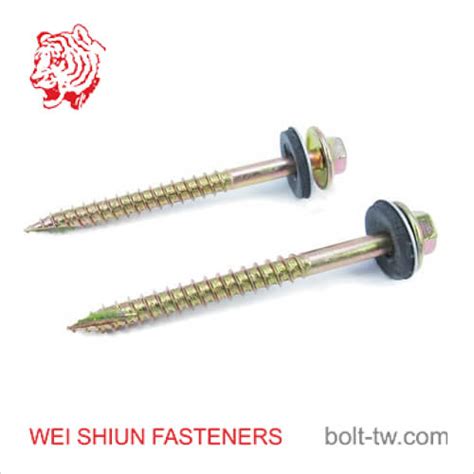 Self Tapping Screw Type 17 Hex Flange Head With Bonded Washer Roofing