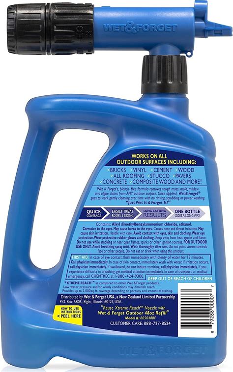 Wet And Forget Outdoor Stain Remover Xtreme Reach Hose End 48oz