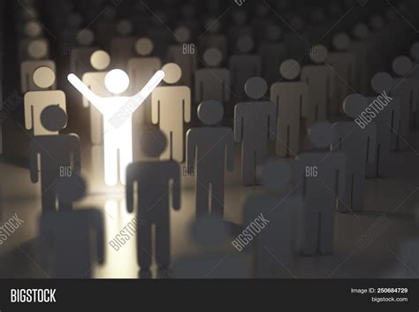 Stand Out Crowd Image Photo Free Trial Bigstock