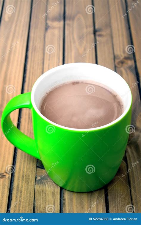 Hot Chocolate On Table Stock Photo Image Of Fresh Relaxing