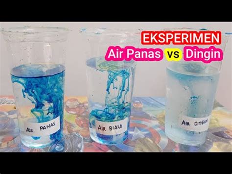 Eksperimen Air Panas Dan Air Dingin Diberi Pewarna Youtube