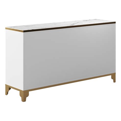 White Sideboard with Tempered Glass 3d model Download Maxve