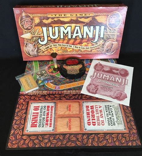 Jumanji Board Game Milton Bradley 1995 100 Complete Nice