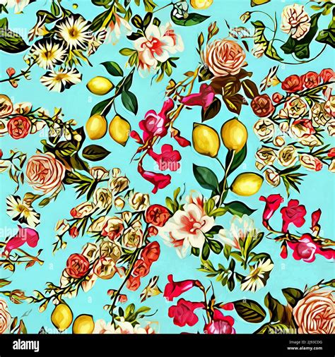 Textile and wallpaper patterns. A printable digital illustration work ...