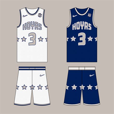 georgetown university basketball uniform redesign on Behance