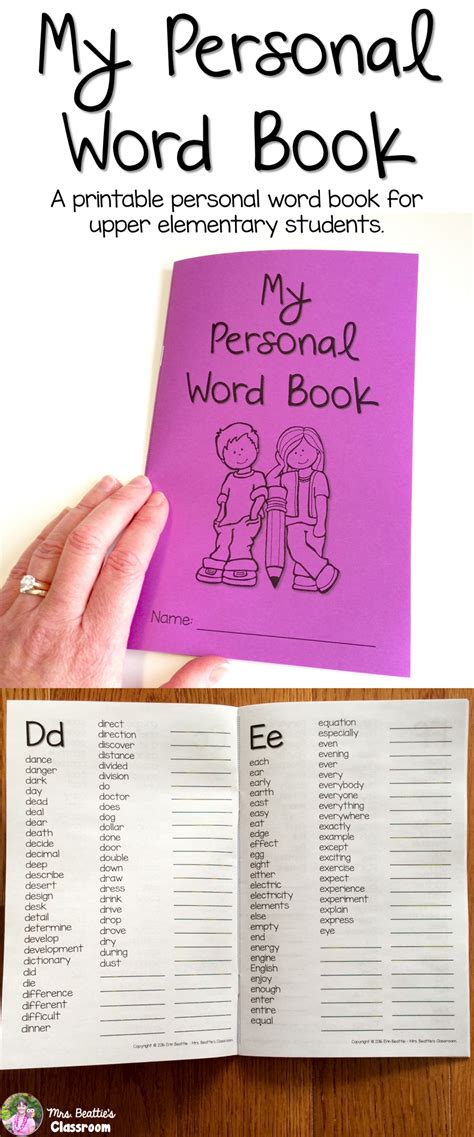 This Personal Student Dictionary For Upper Elementary Students Created