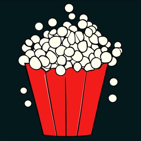 Premium Vector Popcorn Vector Illustration