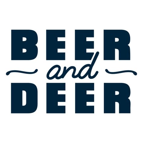 Beer And Deer Badge Png And Svg Design For T Shirts