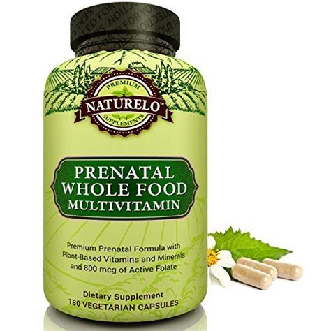 NATURELO Prenatal Multivitamin with Gentle Chelated Iron, Methyl Folate ...