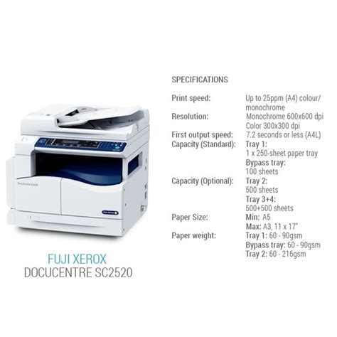 Jual Fuji Xerox DocuCentre S2520 Multi Function Monochrome Mesin Foto