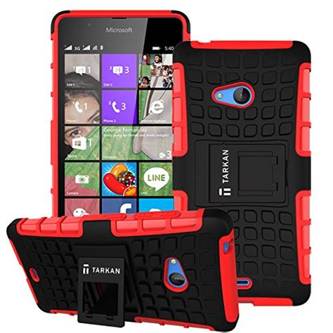 Tarkan Hard Armor Hybrid Rubber Bumper Flip Stand Rugged Back Case