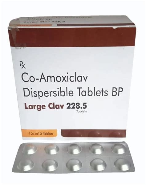 Co Amoxiclav Dispersible Tablets Bp Strength Mg Mg At Rs