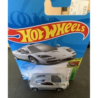 Hot Wheels McLaren F Mainline HW Exotics GRX Prata Lacrada Cartela Longa