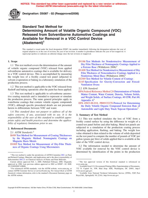 Astm D Standard Test Method For Determining Amount Of