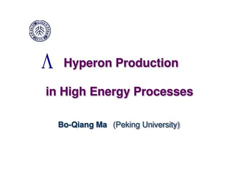 PPT - Hyperon Production in High Energy Processes PowerPoint ...