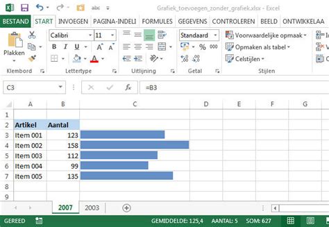 Gratis Tips Excel Grafiek Toevoegen Zonder Grafiek