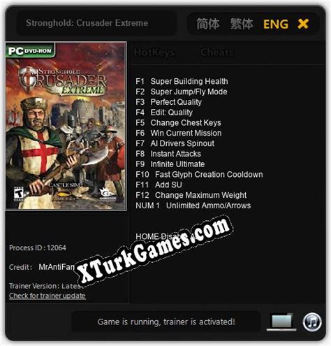 In Trainer Kt Stronghold Crusader Extreme V Xturkgames