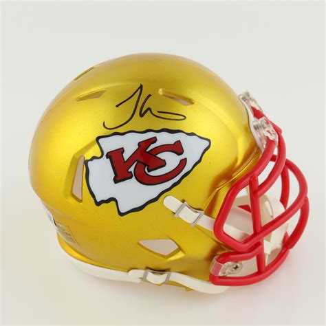 Tyreek Hill Signed Chiefs Flash Alternate Speed Mini Helmet (Beckett ...