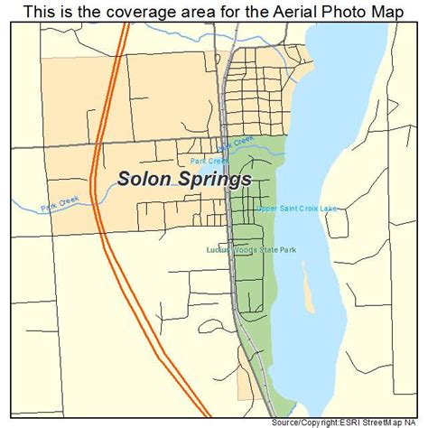 Aerial Photography Map Of Solon Springs Wi Wisconsin