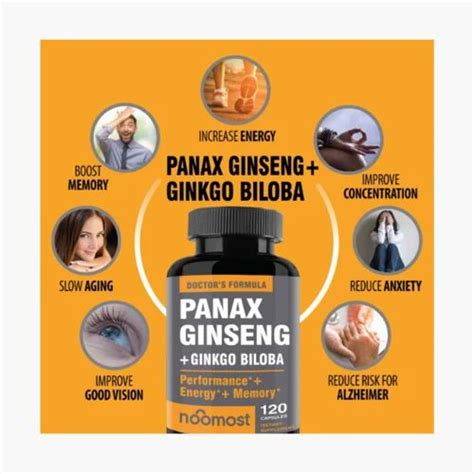 Panax Ginseng Ginkgo Biloba Capsule Packaging Size Bottle Of 60 Capsules At Rs 1999 In