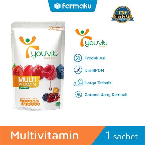 Jual Youvit Multivitamin Adult 60 Days Sachet Shopee Indonesia