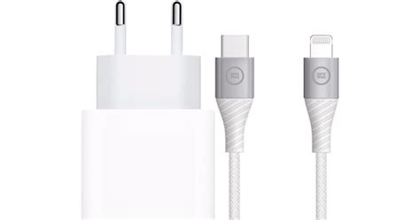 Apple Power Delivery Charger 20W + BlueBuilt Lightning Cable 1.5m Nylon ...