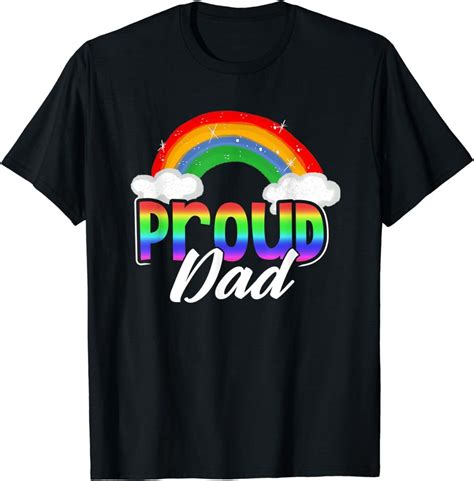Lgbtq Proud Dad Gay Pride Lgbt Ally Rainbow Father S Day T Shirt Sold By Emma Baker Sku