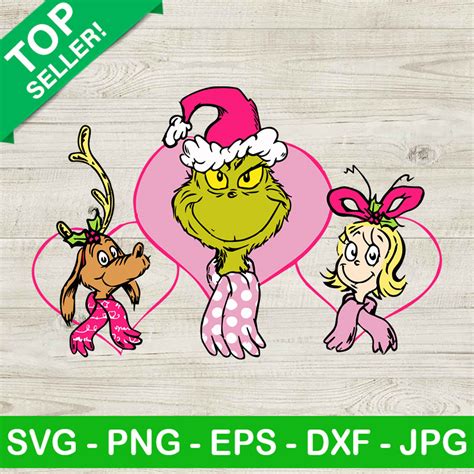 Grinch Cindy Lou Who Christmas SVG, Max Dog Christmas SVG, Funny ...