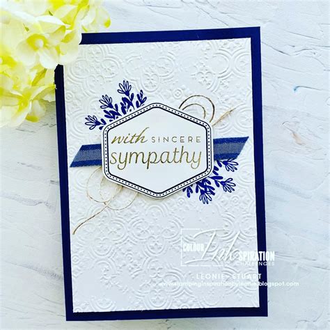 Stampin Up New Fancy Flora Sympathy Card Artofit