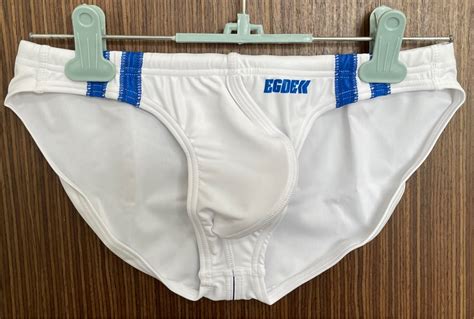 Egde Lineup Super Low Rise Bikini Swimming Trunk White Men S Fashion Bottoms Swim