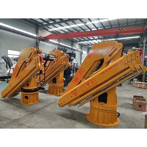 Xuzhou New 8ton Hydraulic Knuckle Boom Deck Marine Deck Crane Chinese